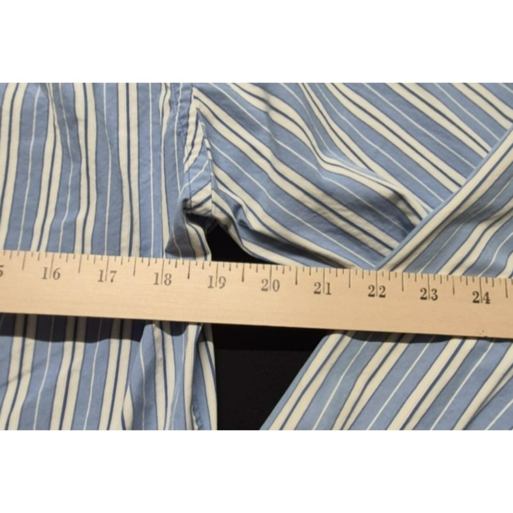 Abercrombie & Fitch Muscle‎ men's blue/white strip button down LS shirts sz. M - Picture 10 of 10